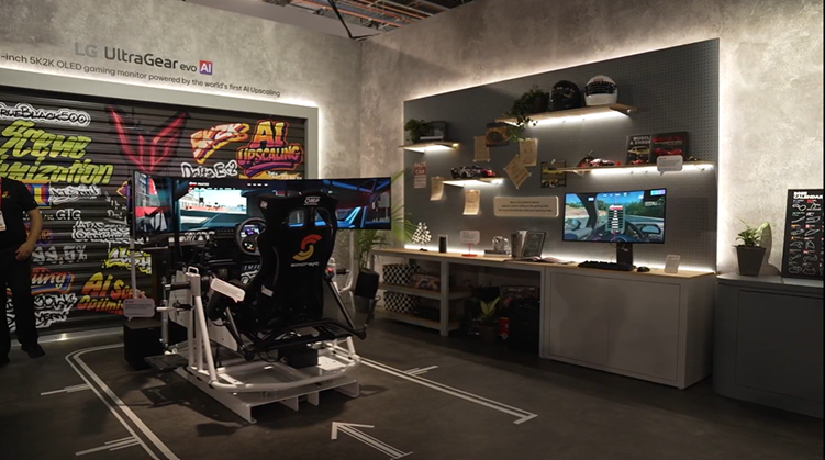 ‘LG 울트라기어 에보’를 체험할 수 있는 ‘Entertainment in tune’을 마련했다.