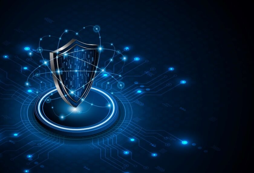 디지털 환경에서 데이터를 안전하게 보호하는 보안 기술을 상징적으로 표현한 이미지 (출처: Shutterstock)