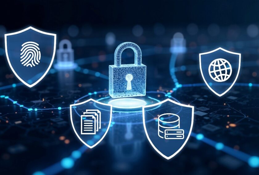 차량 소프트웨어와 클라우드 환경 전반의 보안과 안정성을 상징적으로 표현한 이미지