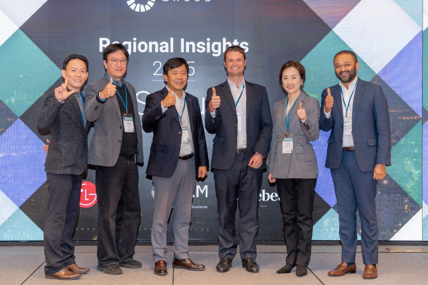 LG전자와 GRESB가 공동 주최한 ‘GRESB Regional Insights 2025 – Seoul’ 행사에 참석한 백승한 선임