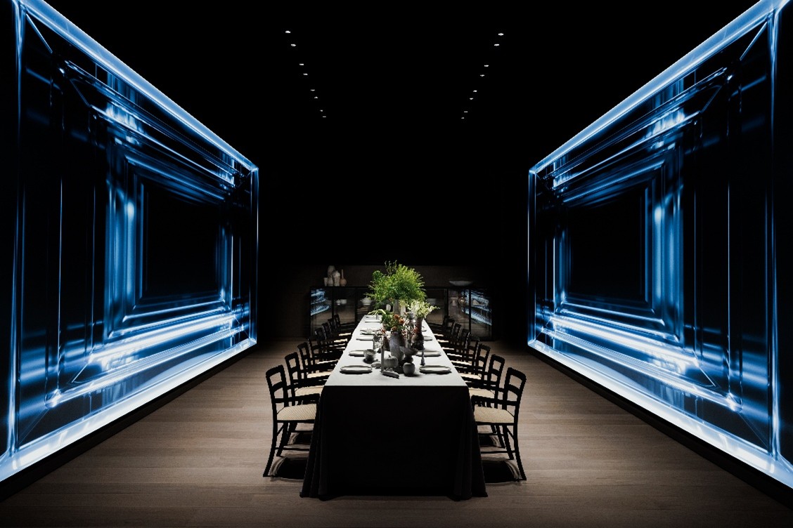 ‘SKS’ 쇼룸에서 ‘LG 매그니트(LG MAGNIT)’를 활용한 미디어아트 전시로 브랜드 철학을 몰입감 있게 전달한다.