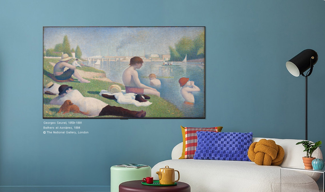 Georges Seurat,1859-1891 Bathers at Asnieres, 1884 The National Gallery, London