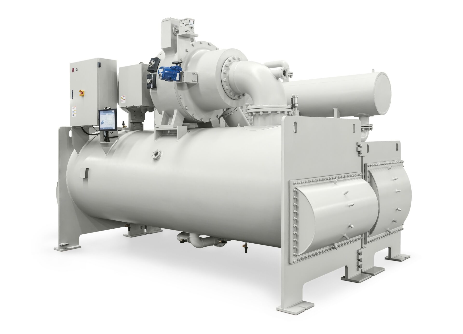 LG전자의 냉각솔루션 대표 제품인 무급유 터보칠러. LG전자는 해당 AI 데이터센터에 무급유 터보칠러 등 토탈 HVAC 솔루션을 공급할 예정이다.