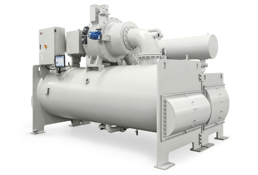 LG전자의 냉각솔루션 대표 제품인 무급유 터보칠러. LG전자는 해당 AI 데이터센터에 무급유 터보칠러 등 토탈 HVAC 솔루션을 공급할 예정이다.